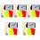 5Sets Draagbare Scheidsrechter Kits Met Standaard Kaarten En 3