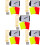 5Sets Draagbare Scheidsrechter Kits Met Standaard Kaarten En 8