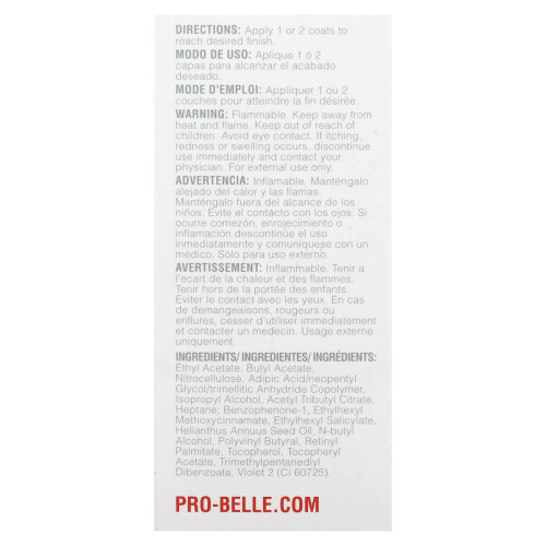 Probelle, Top Coat Sealer, 0,5 fl oz (15 ml) 2