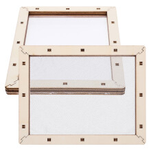 2Pièces Cadre En Bois Avec , Outil Éducatif Pour Papier DIY