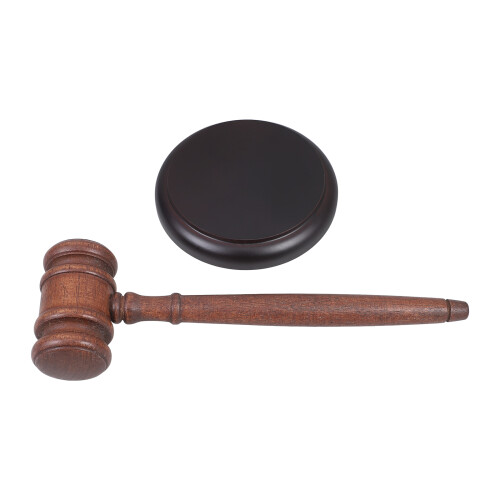 2Ensembles Maillets De Tribunal En Bois Avec Base Pour Collection