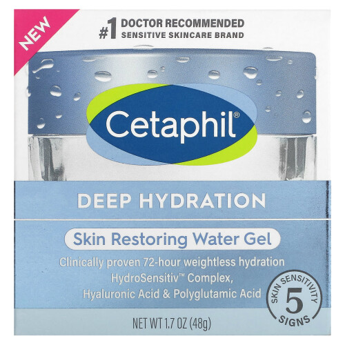 Cetaphil Αναζωογονητική Υδρατομή Cetaphil, Νερό Γελί, 1,7 oz (48 g) 1