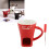 Ceramic Chocolate Melting Mug Pot with Fork, Red, 360g 16