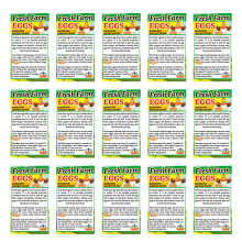 250Pièces Cartes D'instructions En Papier Cuivré Pour Œufs De Ferme