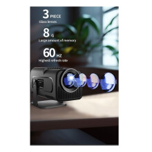 HY320 Projector Retro Game Consoles 30000+Game H713 Android11 2.4G+5G WIFI6 3D Game Projector Support 2 Player EU Plug