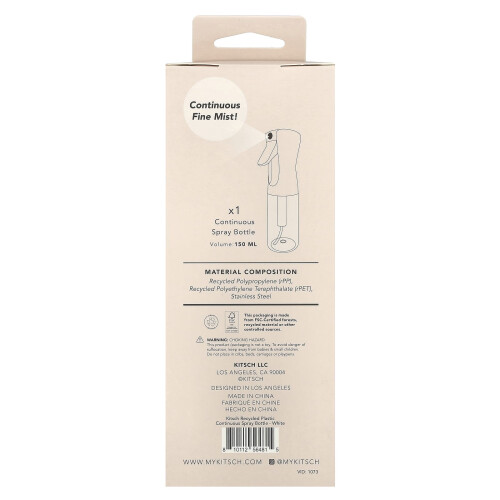 Kitsch, Συνεχής Μίξη Σπρέι Βάτσο, Λευκό, 1 Βάτσο, 150 ml 2