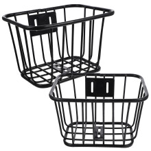 2Pièces Panier Métal Noir Pour , Amovible Résistant