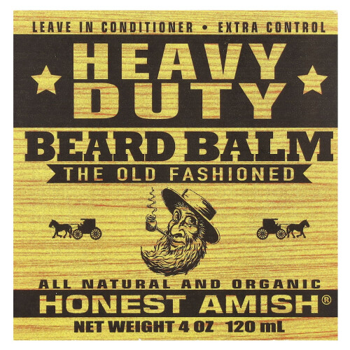 Honest Amish, Zware Beard Balsem, 4 oz (120 ml) 1