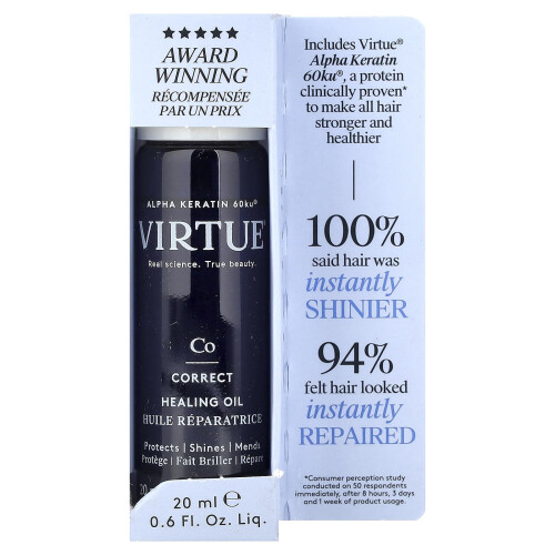 Virtue Labs, Correct, Geneesmiddelolie, 0,6 fl oz (20 ml) 1