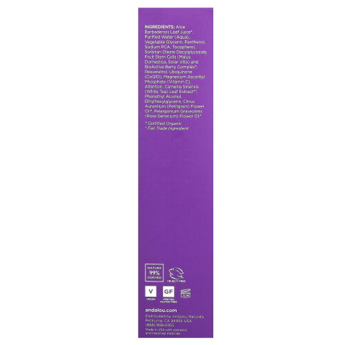 Andalou Naturals, Τόνιγκ Ρεφρέσερ, Κλωνάρι + Φύλλα, 6 fl oz (178 ml) 2