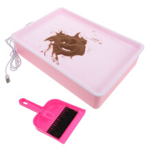 1Ensemble Plateau De Peinture Sable Rose Jouet Éducatif Enfants