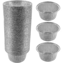 500Pièces Coupelles À En Aluminium Pour Réunions