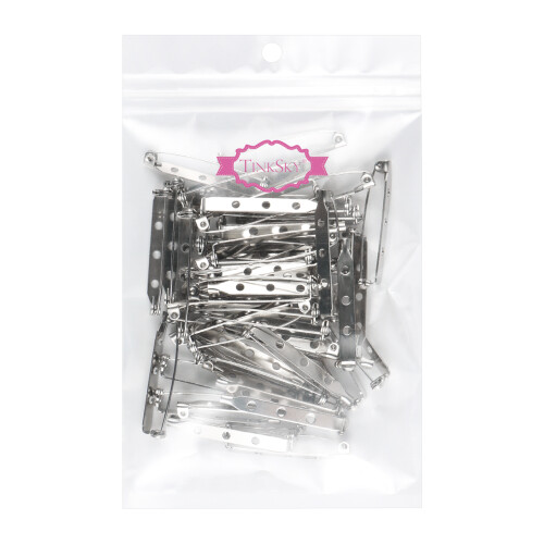 3Pièces Épingles Broches 3.8cm Argentées Pour Couture Et