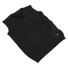 2Pcs Men's Black Heated Sweater Vest USB Adjustable Warm-Keeping Tool