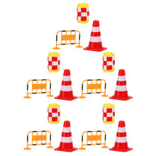 4Ensembles Jeu Panneaux Routiers Et Barrières Miniature Apprentissage