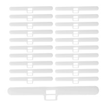 120Pièces Fixations Blanches Stores Verticaux Double Trou Pour Rideaux