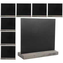 16Pcs Black Mini Chalkboard Signs with Wooden Stand for Wedding Party