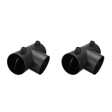 2 Pcs 75mm T Shape Parking Heater Air Vent Exhaust Connector with Dual Regulating Valve Flap for Webasto Air Heater