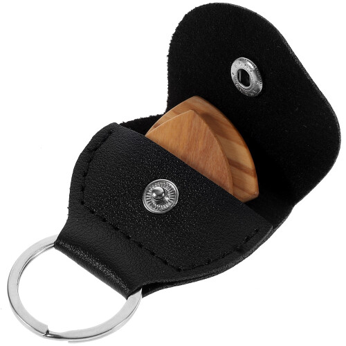 2Ensembles -Picks Guitare Noir Bois PU Simple Et Durable