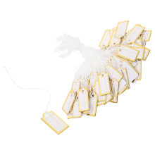 800Pièces Étiquettes Prix Papier Dorées Cordon Pour Bijoux