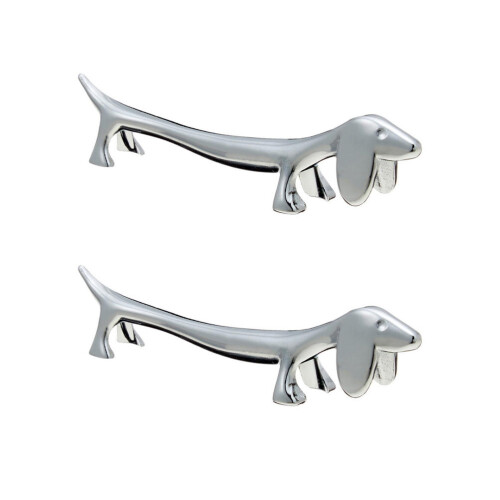6Pcs Silver Chopstick Holder Set Metal Spoon Rest for Dining Table Use