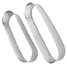 2Pièces Cercle De Cuisson À Tarte Acier Inoxydable Pour