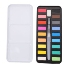 1Set Solid Watercolor Paint Set Multi Color Kids Portable Painting Kit
