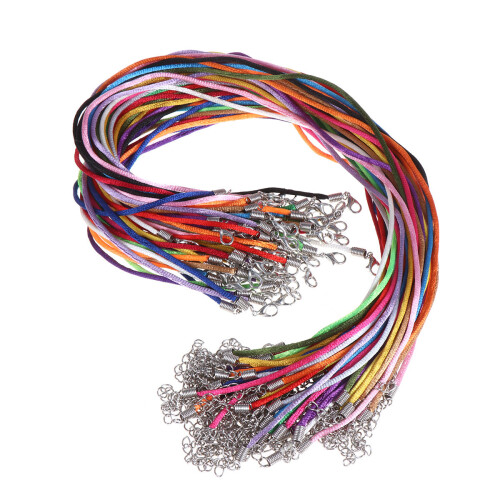 180Pcs Necklace Cord for DIY Crafting with Clasp Assorted