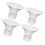 12Pièces Inserts Silicone Pour Tire-Lait Portable Transparent 1