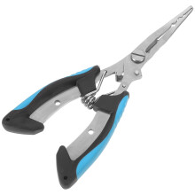4Pcs Blue Stainless Steel Fishing Pliers Long Nose Hook Remover Cutter