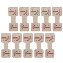 Hair Rope Packaging Cards Pink Paper for Hair Tie Organizer