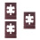 3Pièces Porte-Image Puzzle Marron Pour Affichage Sans Mains Durable 6