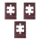 3Pièces Porte-Image Puzzle Marron Pour Affichage Sans Mains Durable 10