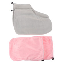 2Sets Comfortable Wax Therapy Gloves Foot Covers for Skin Protection