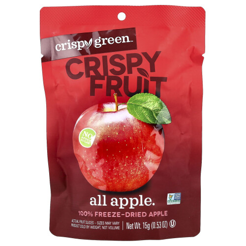 Crispy Green, Κρίσπα Φρούτα, Όλα τα Πεπόνια, 4 Πακέτα, 0.53 oz (15 g) Each 2