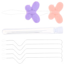 1Set Durable Iron Plastic Bead Threader Needles for Jewelry Crafts Use