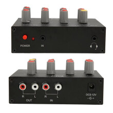 DC5-12V 7 Band Sound Equalizer Regolazione Alti Medi Bassi Equalizzatore Digitale Preamplificatore Audio Regolabile per Auricolari