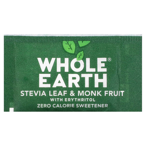 Whole Earth, Στεβία Φύλλο & Φρούτο Μονοπάτου με Ερυθρίτιο, 80 Πακέτα, 5.6 oz (160 g) 2
