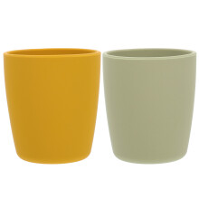 Toddler Water Cups Green Beans 2pcs 2.9x2.6x2.6in