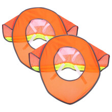 2Pièces Pare-Soleil Casque Orange Confortable Visière Protection Nuque