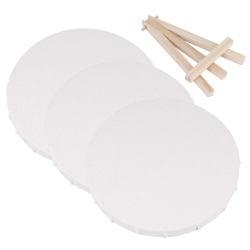 8Pcs White Blank Painting Boards Canvas Frame for Drawing Art Mediums