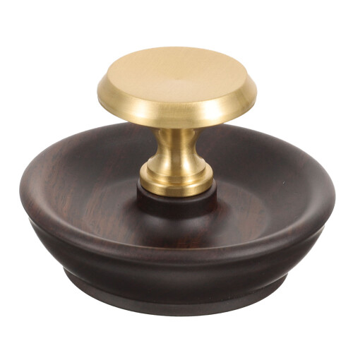 3Pièces Support Couvercle Théière Bois Élégant Rangement Salon