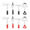 2 Pcs Wall-Mounted Bottle & Cup Cleaner Tools (Assorted Colors) 1