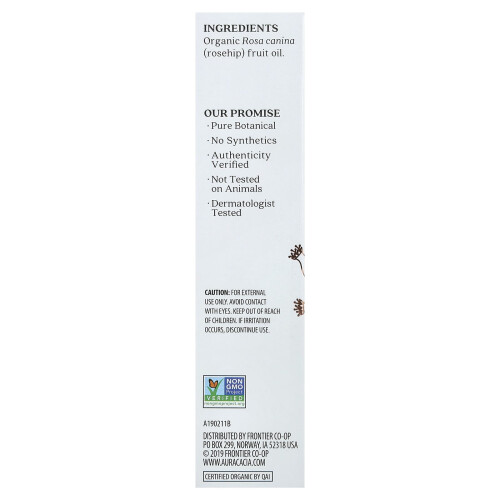 Aura Cacia, Οργανική Δερματική Θεραπεία Ολίσθησης, Ροζέπι, 1 fl oz (30 ml) 2