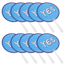 50Pcs Multi Plastic Yes No Voting Paddles for Classroom Participation