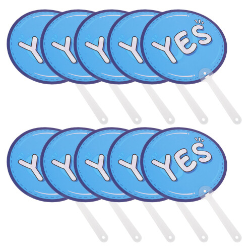 50Pcs Multi Plastic Yes No Voting Paddles for Classroom Participation