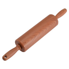 2Pcs Brown Plastic Dough Rolling Pins for Home Baking Use