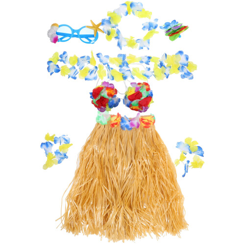 2Sets Hawaiiaanse Hula Rokken Feest Multi Comfortabele Stof
