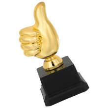 Mini Gouden Plastic Duim Omhoog Voor Competitie En
