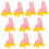 20Paren Roze Mini Rollerskates Voor Plastic Speelgoed Decoratie 1